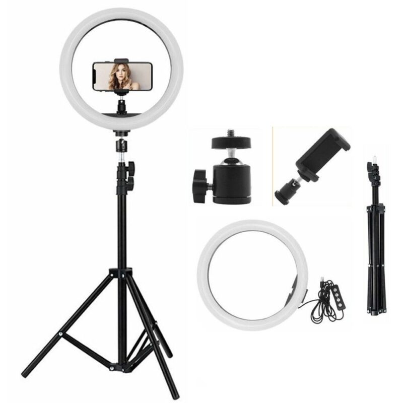 Professional LED Ring Light with Phone Mount (14-Inch)