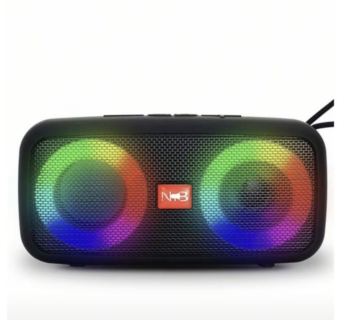 TWS Stereo Bluetooth Speaker - 58mm Driver, RGB
Lights, Type-C Fast-Chg - Black