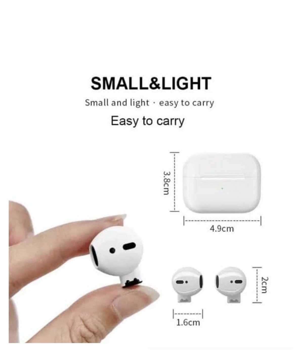 Pro5s Mini Buds Air Headphones Bluetooth
Earphones - White