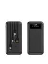 4 in 1 Inbuilt Charging USB Cables Power Bank - 20000 mAh - Black