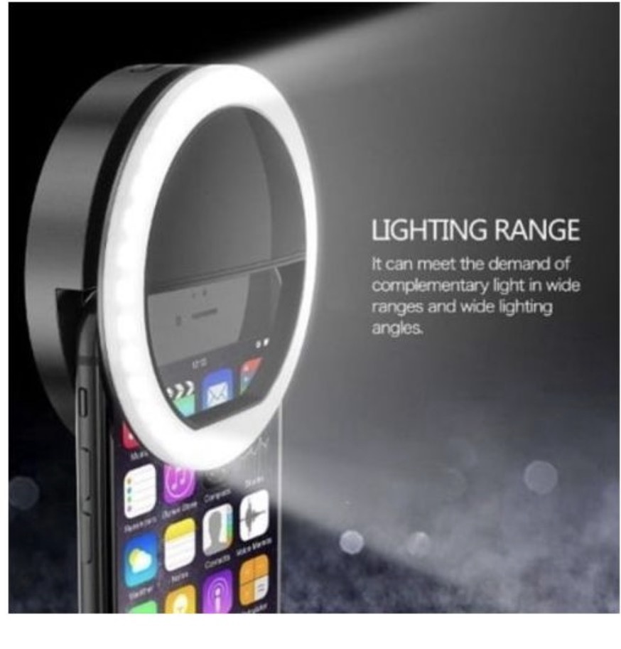 Selfie Rechargeable Phone Selfie Ring Light for Makeup/Video Bloggers