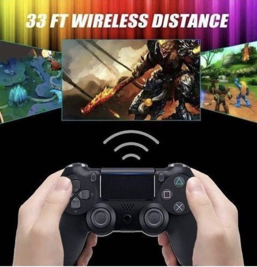 VIC PS4 Controller Wireless Compatible Laptop Gamepad With Vib ration - Image 2