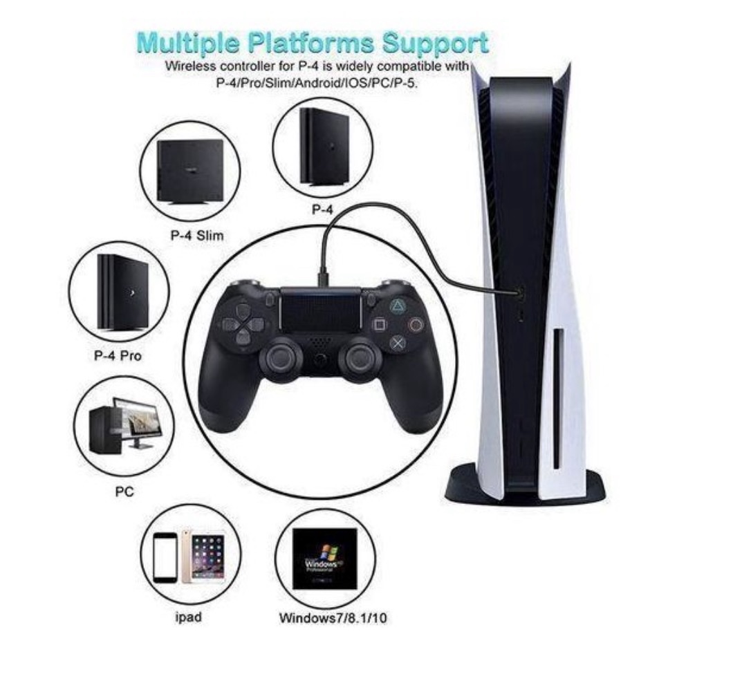 VIC PS4 Controller Wireless Compatible Laptop Gamepad With Vib ration - Image 3