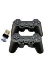 Twin Wireless Vibration Gamepad/Controllers - Black