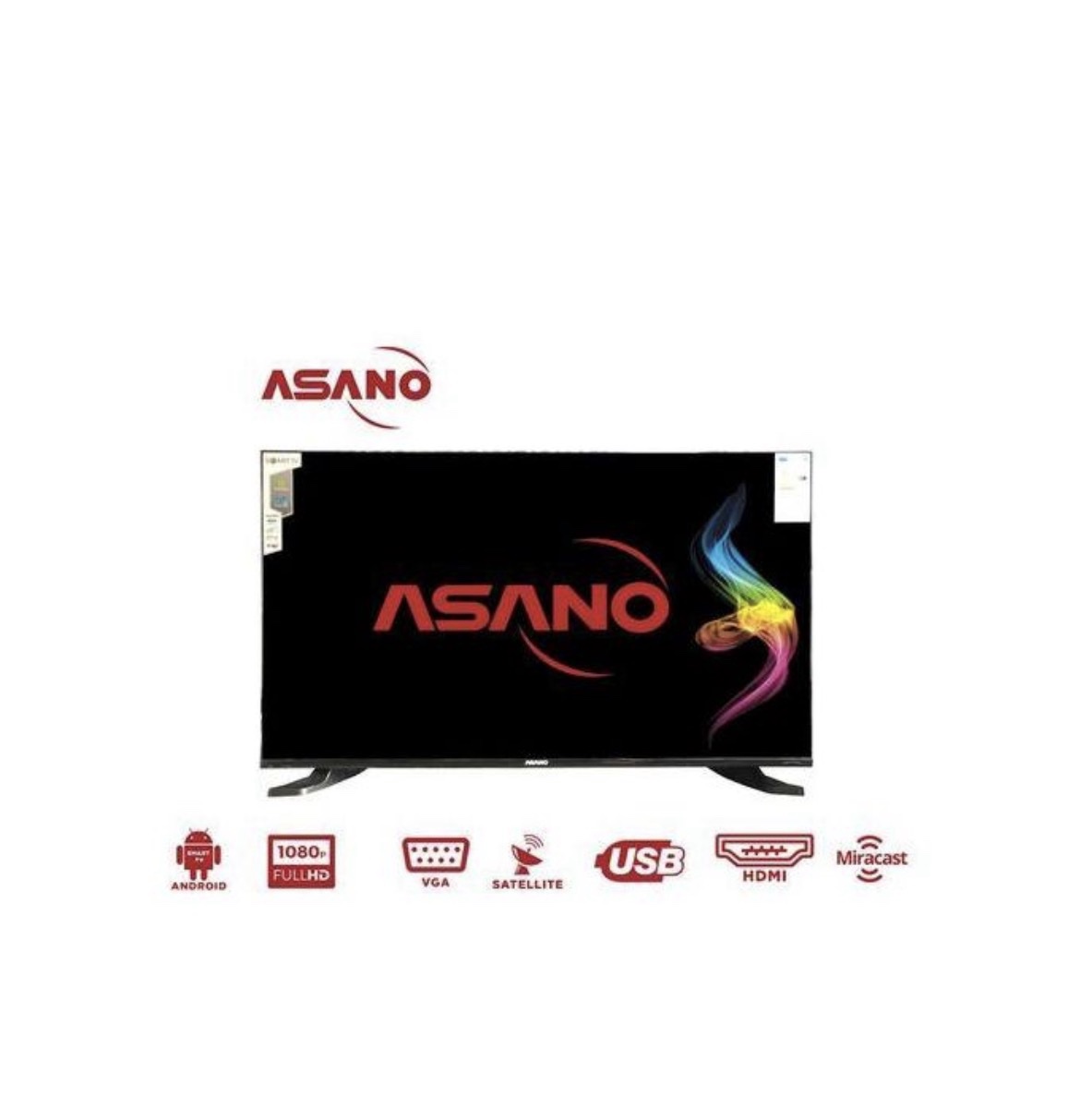 Asano 32" - 32DF2 Smart Android TV - Frameless Screen - USB - HDMI - Black+12 Months Warranty - Image 4