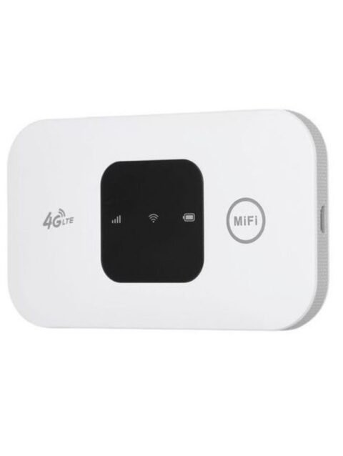 4G LTE Wifi 150Mbps Portable Mobile MiFi With SIM
Card Slot - 2100mAh - White
