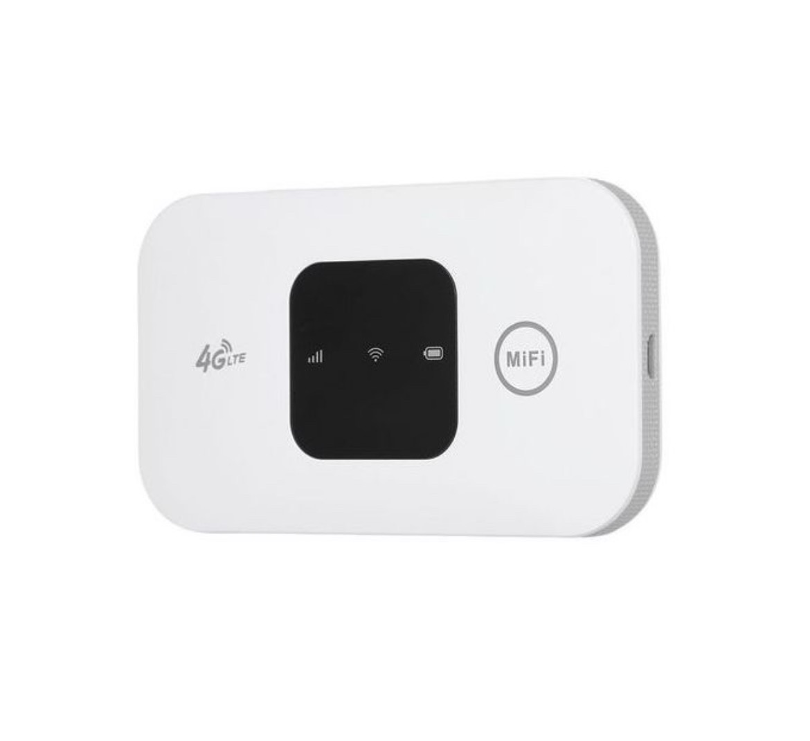 4G LTE Wifi 150Mbps Portable Mobile MiFi With SIM
Card Slot - 2100mAh - White