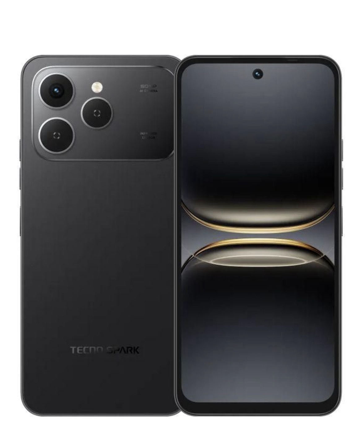 TECNO Spark 40 - 128GB + 8GB RAM - 50MP Rear/ 50MP Front - 5200mAh - Ink Black - Image 2