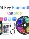 5M RGB LED Strip Lights – Music Sync, Color Changing, Remote & App Control. Perfect for bedrooms, gaming setups, and parties!”