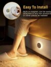 LED Motion Sensor Night Light, Rechargeable Battery Night Light, Stick-On Closet Light, Battery Operated Lights for Bathroom, Bedroom, Kitchen,...