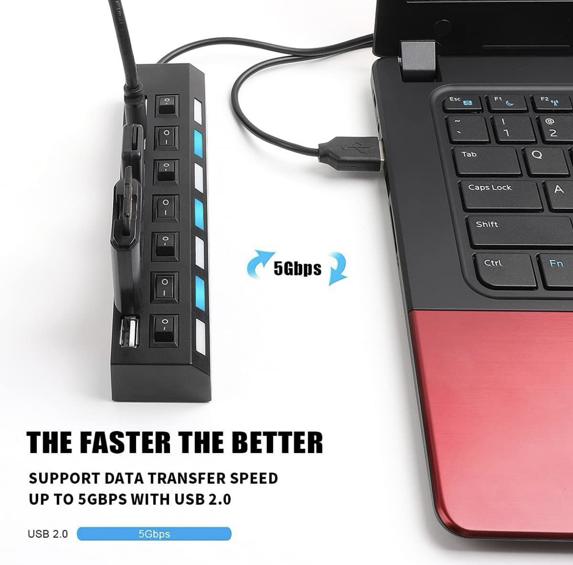 High Speed 4/7 Ports USB HUB Docking Station 2.0 - Image 3