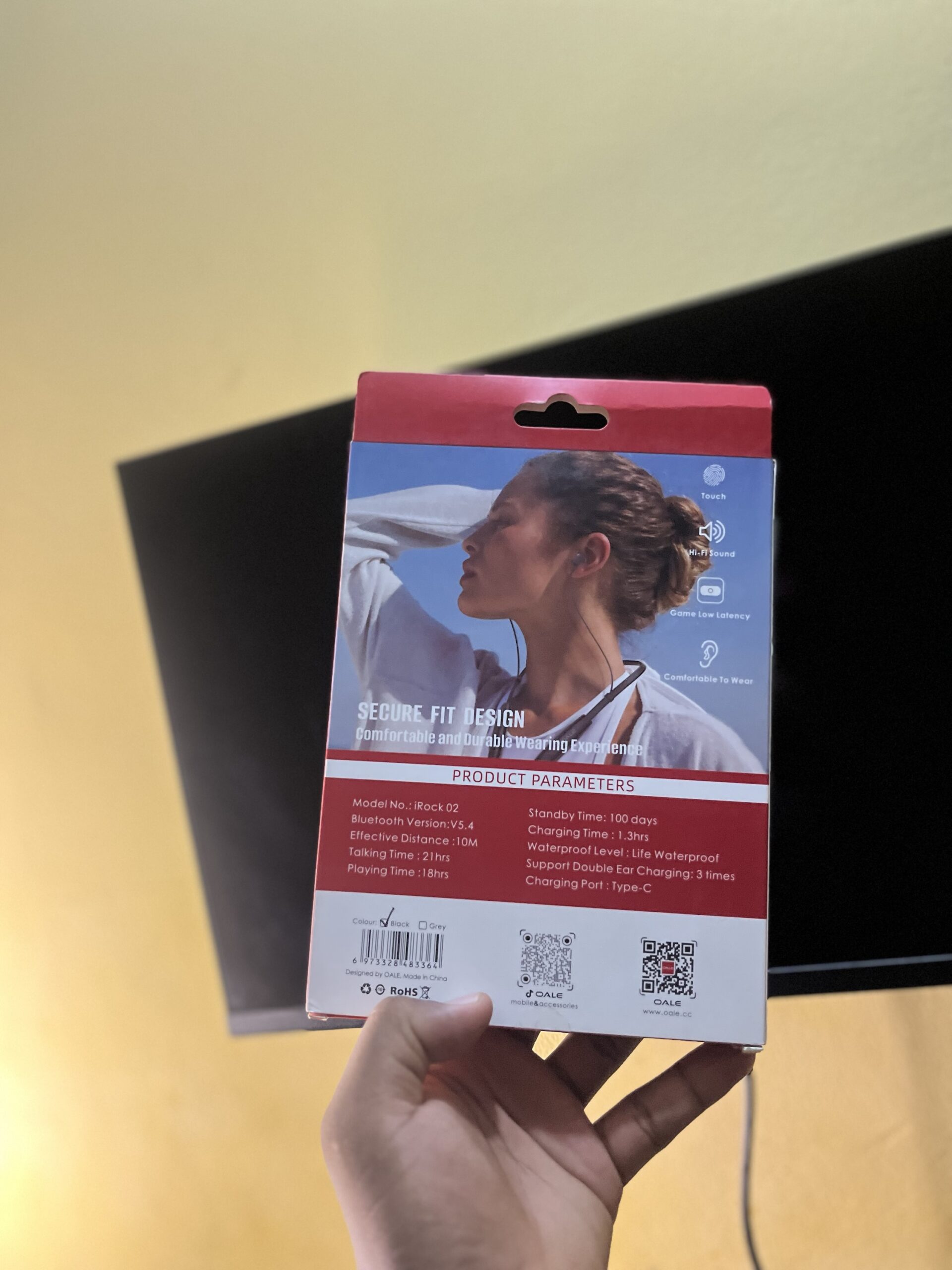 OALE iRock 02 Wireless Bluetooth Earphone - Image 3