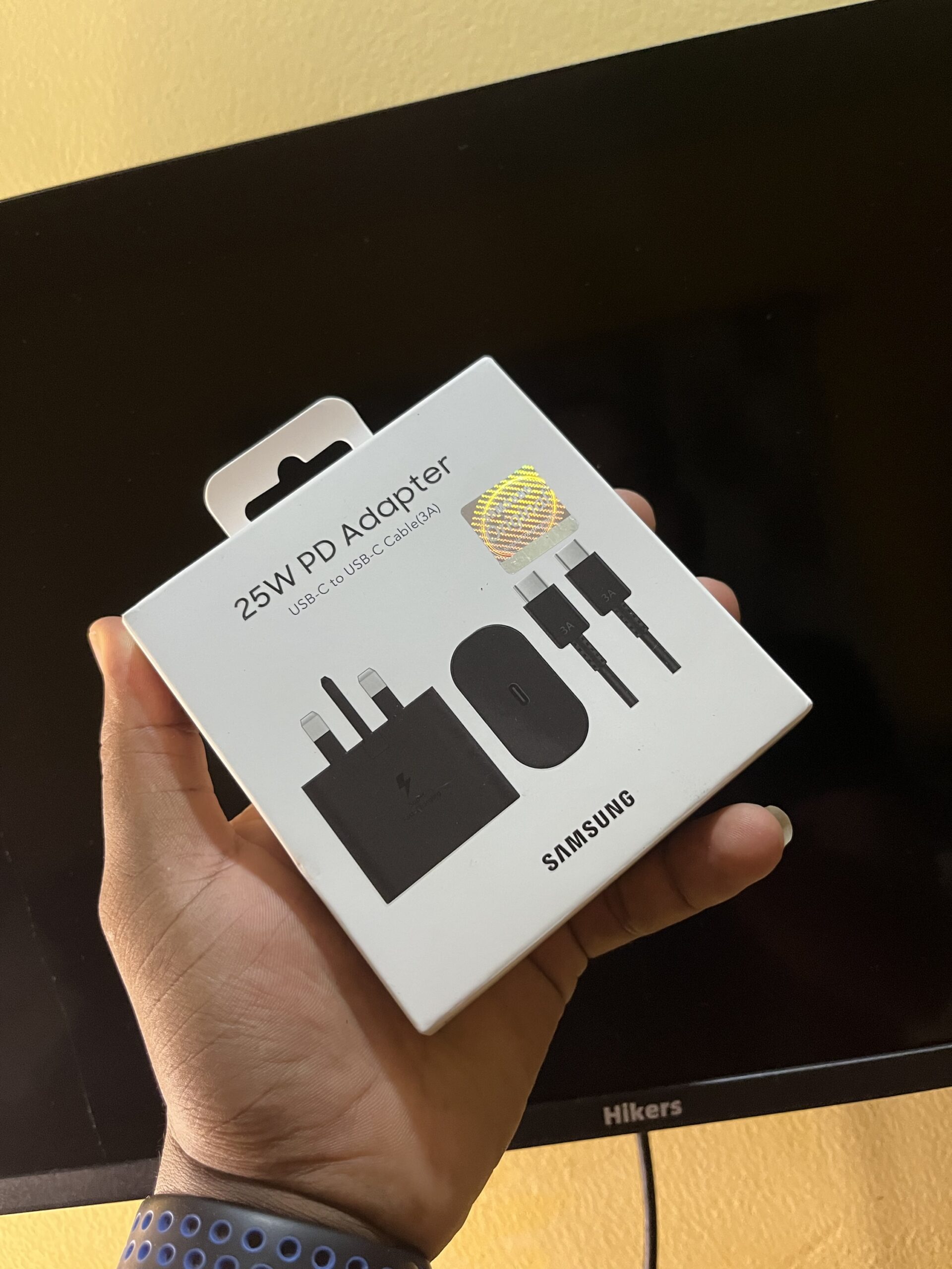 25W PD adapter Type C to C complete charger (Samsung)