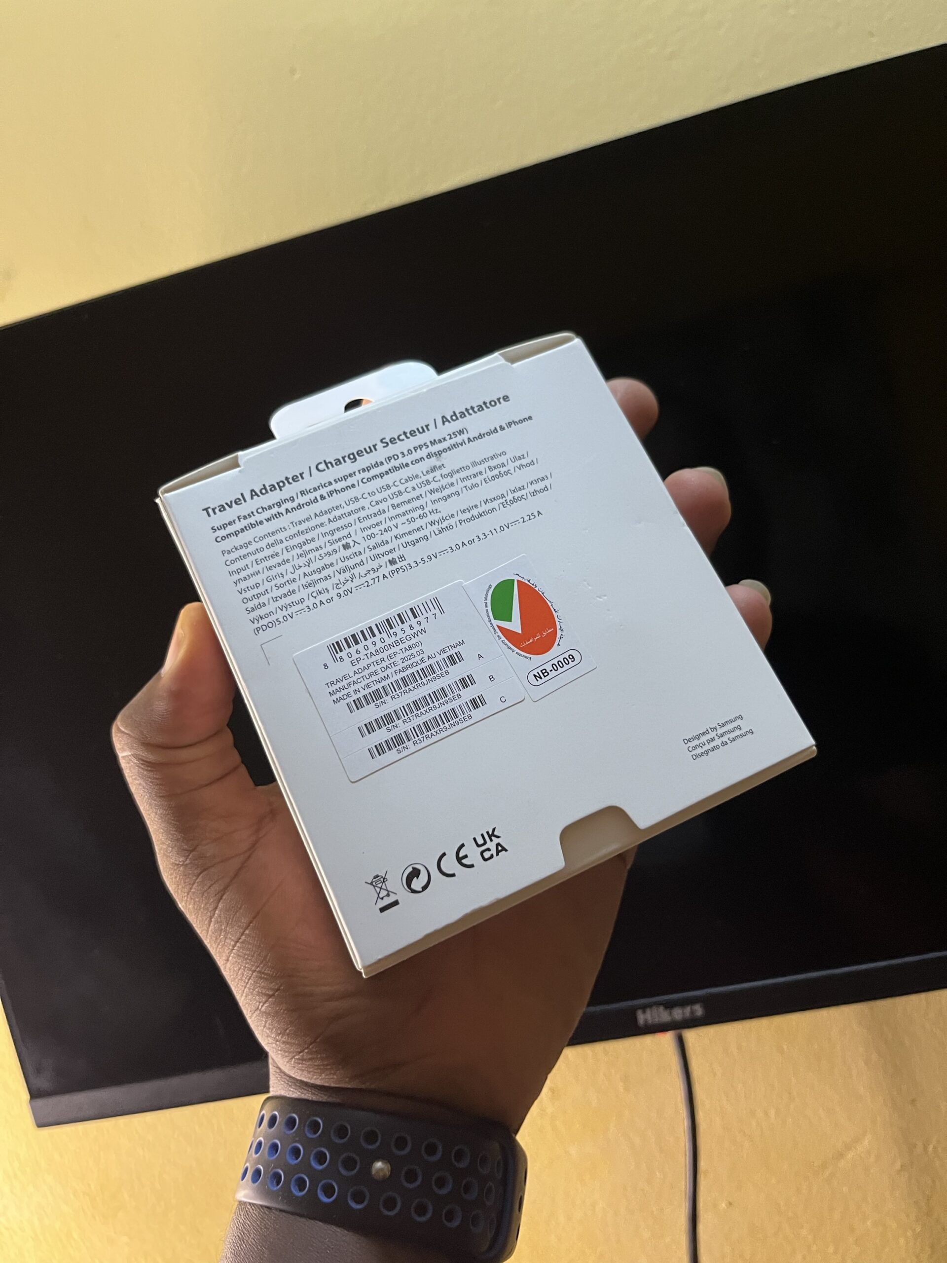 25W PD adapter Type C to C complete charger (Samsung) - Image 2